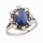 Saphir-Brillant-Ring