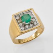 Smaragd-Brillant-Ring, Juw. Christ