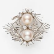 Kl. Brillant-Perlen-Brosche, 1970er Jahre