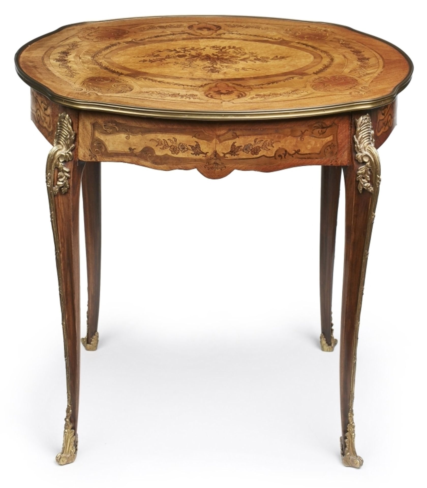 Ovaler Salontisch Louis-XV-Stil, 19. Jh.