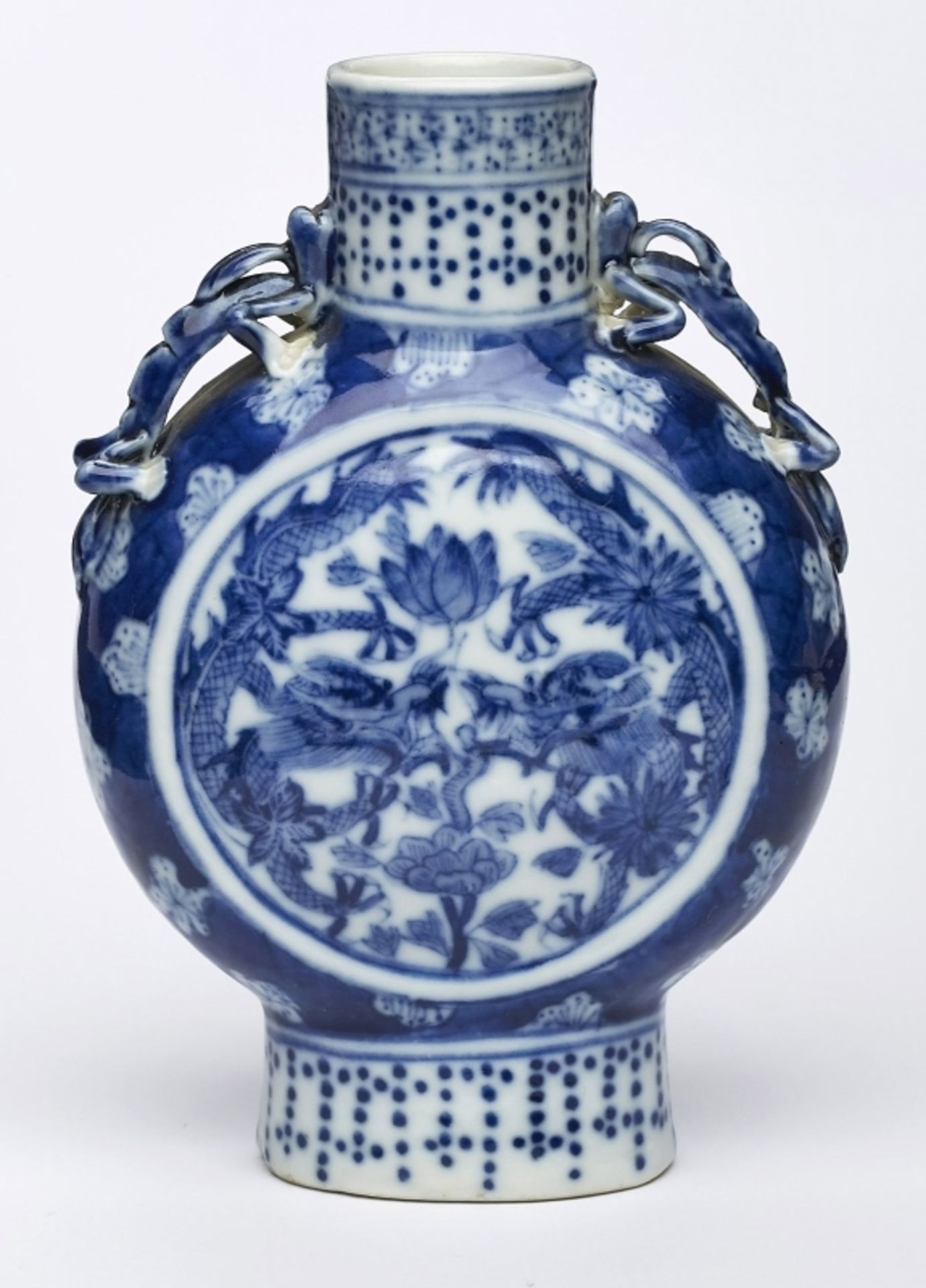 Kl. Vase/ "Moon vase", China 19. Jh.