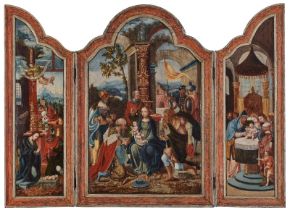 Triptychon Antwerpener Schule um 1530
