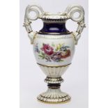 Gr. Schlangenhenkelvase, Meissen um 1910.