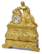 Gr. Figurenuhr, Frankreich um 1850.