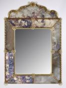 Gr. Wandspiegel, Murano 2. Hälfte 20. Jh.