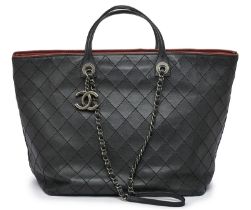 Gr. Handtasche/ Tote Bag "Deauville", Chanel wohl um 1990.