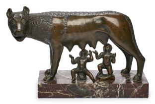 Bronze nach antikem Vorbild: Kapitolinische Wölfin, wohl um 1900.