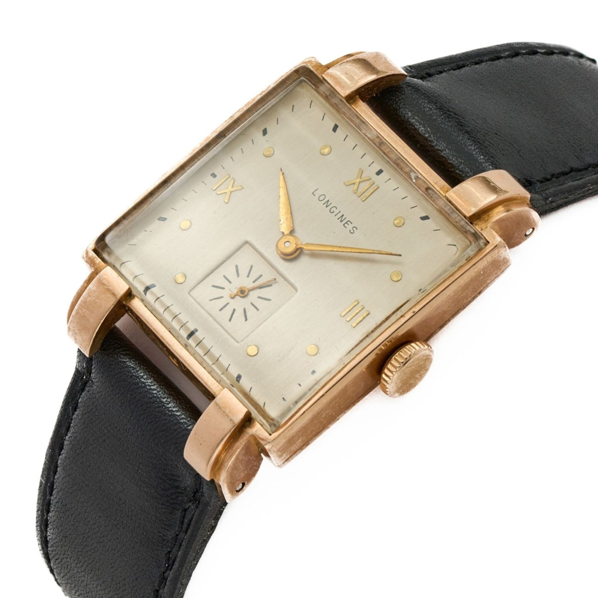 Herrenarmbanduhr Longines, 1940er Jahre - Image 2 of 2