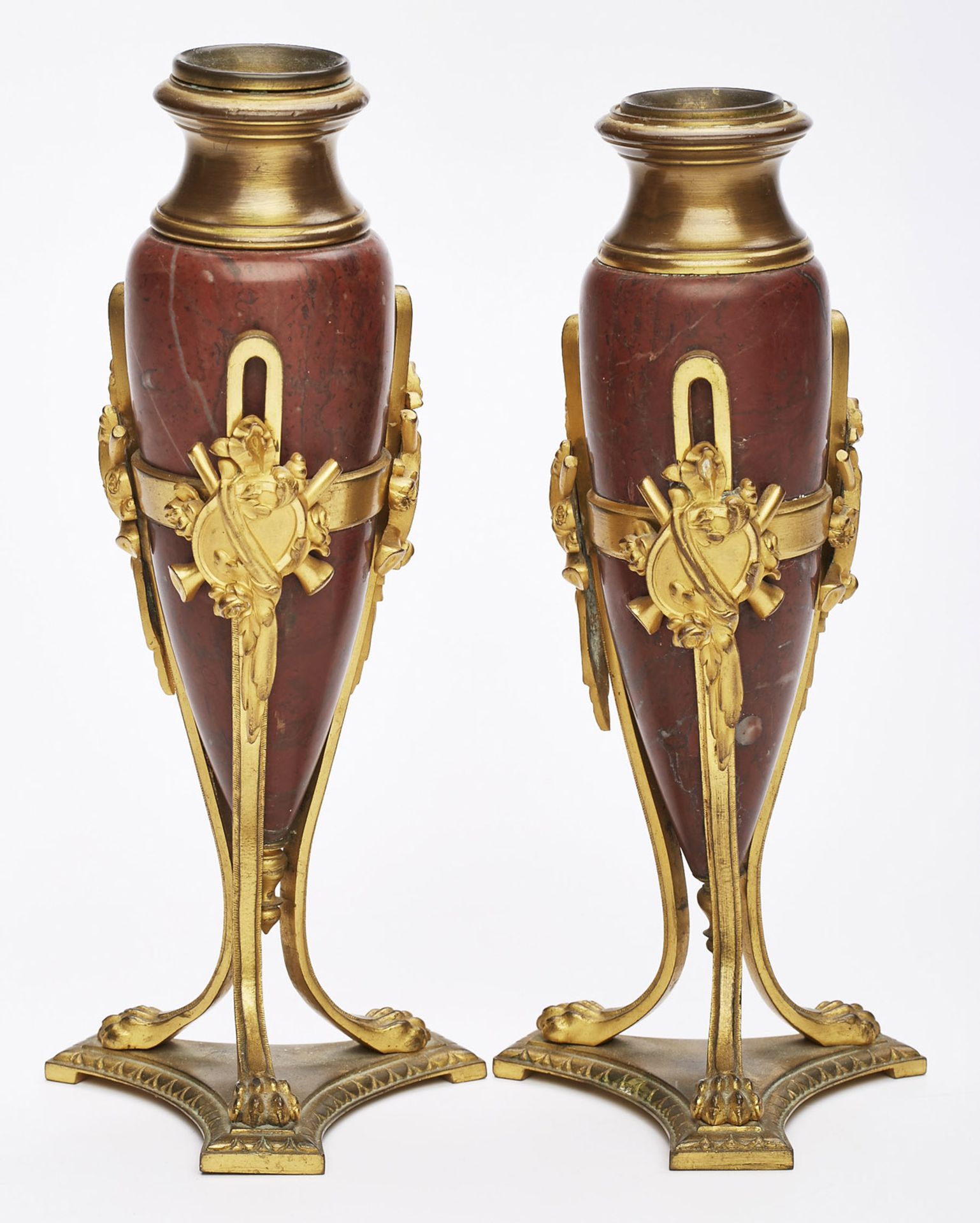 Paar kl. Vasen, Empire-Stil, wohl Frankreich 2. Hälfte 19. Jh.