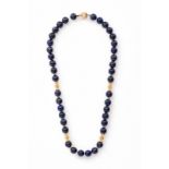 Lapislazuli-Gold-Kette