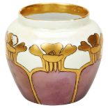 SMALL ROSENTHAL ART NOUVEAU JARDINIERE EARLY 20TH CENTURY the sides decorated with a stylised band