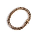 A FOPE KALEIDA BRACELET the mesh 18ct gold link, with an integrated barrel clasp Marked 750, 303 FV,