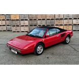 1986 FERRARI MONDIAL QUATTROVALVOLE CABRIOLET Registration Number: SIJ 200 Chassis Number: