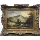 ATTRIBUTED TO ALFRED VICKERS (1786-1868), signed and dated lower left, oil painting on canvas of