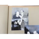A FASCINATING VINTAGE PHOTOGRAPH ALBUM / SCRAP BOOK, CIRCA 1950, relating to Sharman Douglas,