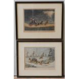 AFTER JAMES POLLARD (1797-1867) TWO ENGRAVINGS BY G. REEVES, entitled 'The Mail Coach in a