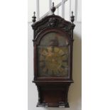 A 8-DAY DOUBLE FUSEE CLOCK MOVEMENT, LATE 18TH CENTURY, 25 cm brass dial signed William Prestidge,