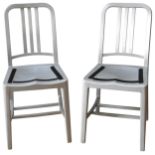 NINE CONTEMPORARY EMECO 'NAVY CHAIRS', CIRCA 2000, manufactured in Pennsylvania, USA from recycled