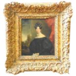 ATTRIBUTED TO JOHN CONSTABLE R.A (1776-1837) PORTRAIT OIL PAINTING / PAPER / CANVAS OF MARY