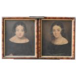 A PAIR OF 19TH CENTURY PORTRAIT OIL PAINTINGS ON CANVAS OF YOUNG GIRLS, artist and subjects