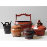 A COLLECTION OF FIVE CHINESE CONTAINERS, 20TH CENTURY the lot comprised of the following items: a