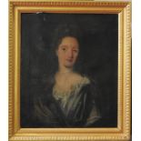 A LATE 17TH CENTURY PORTRAIT OIL PAINTING ON CANVAS, CIRCA 1685, of Lady Hestor Scawen (1642-