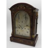 A SUPERB QUALITY REGENCY ROSEWOOD TWIN FUSEE BRACKET CLOCK, by Richard Goodhugh, Regent St,