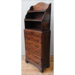 A GOOD GEORGE III MAHOGANY SECRETAIRE CHEST, IN THE MANNER OF WILLIAM VILE, CIRCA 1775, the