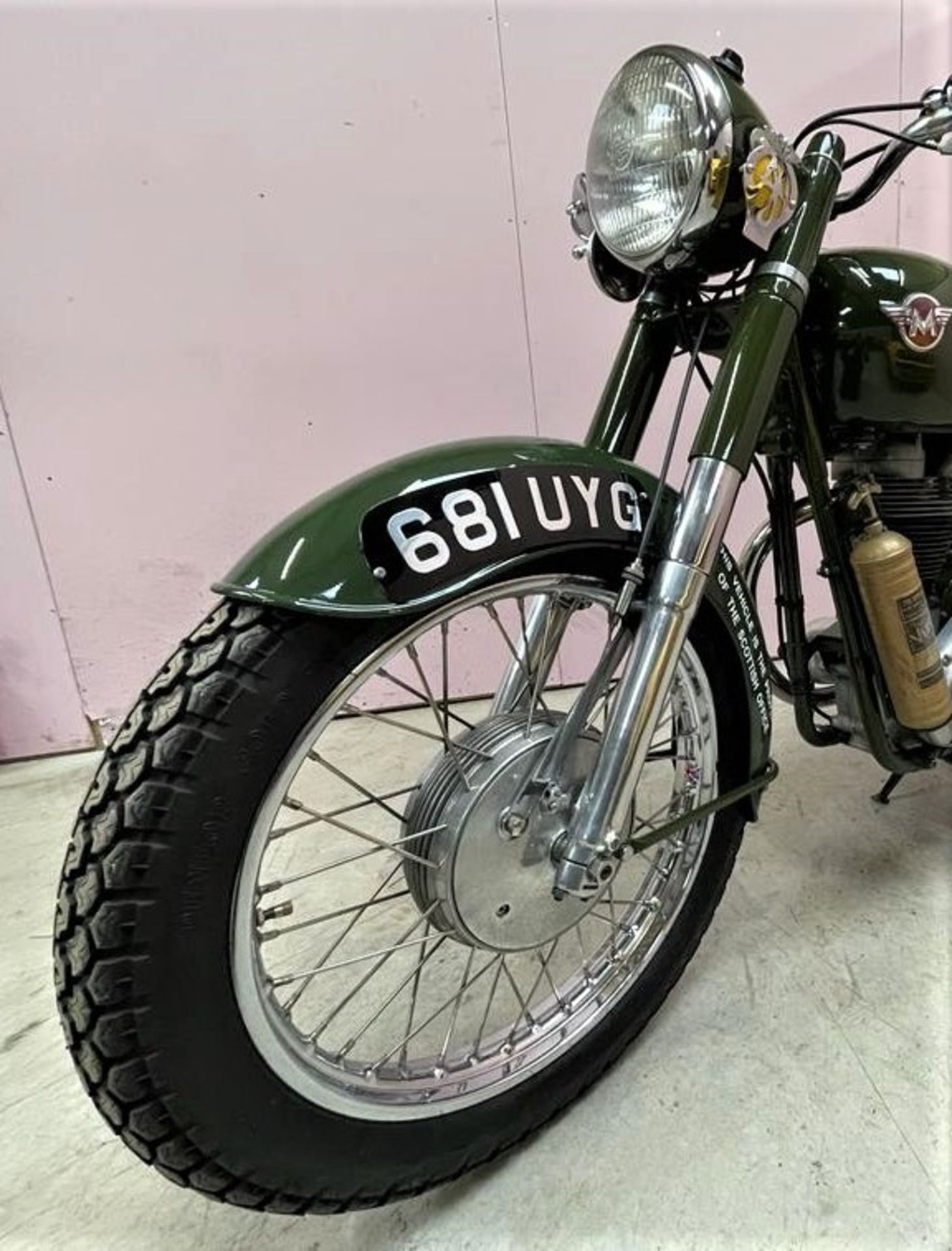 1960 MATCHLESS G3/L 350C AUXILIARY FIRE SERVICE MOTORCYCLE Registration Number: 681 UYG Frame - Image 7 of 7