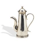 A MINIATURE COFFEE POT, DAVID CLAYTON LONDON C.1720. A toy version of a straight sided tapering