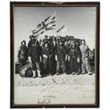 THE COMMONWEALTH TRANS-ANTARTIC EXPEDITION (1955-58); A BLACK AND WHITE SIGNED PHOTOGRAPH of the