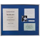 YUL BRYNNER / VIRGINIA MCKENNA: A SIGNED TYPED NOTE DATED 1980,