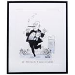 STANLEY MCMURTY, ALSO KNOWN AS 'MAC'; A CARTOON DEPICTING LEW DANCING AT LES AMBASSADEURS with a