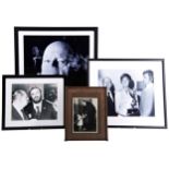 BOB BARKANY, A BLACK AND WHITE PHOTOGRAPHIC PORTRAIT OF LEW GRADE labelled verso 'Unpublished from a