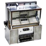A SEEBURG SC1 CONSOLETTE WALL BOX JUKEBOX 'WIRED REMOTE' SELECTOR IN CHROMIUM CASE left side glass
