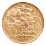A 1912 HALF SOVEREIGN PROVENANCE: The Dr. Christopher Morris Collection, Shropshire