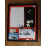 A 1991 CONCORDE FLIGHT CERTIFICATE presented to Mike Weston, New York to London