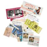 A COLLECTION OF GIG TICKETS AND VIP PASSES used by Mike Weston including Whitney Houston, Wembley