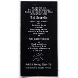 LED ZEPPELIN. AN ORIGINAL INVITATION TO THE INFAMOUS SWANSONG LABEL HALLOWEEN LAUNCH PARTY, 31ST