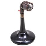 A 1940S GRAMPIAN DPL DYNAMIC MICROPHONE ON A TABLE TOP STAND. 36 cms high PROVENANCE: The Mike