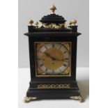 A LATE 19TH CENTURY TWIN FUSEE BRACKET CLOCK, by Payne & Co, London, the 21 cm dial signed on bottom