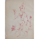 CECIL COLLINS (1908-1989), 'THE FOOL' INK, PEN,WASH / PAPER, unframed sketch Provenance: From the