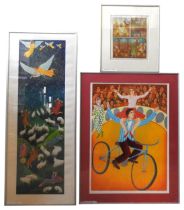 JOHN SWANSON (b.1938) 'DANIEL', 'CIRCUS BICYCLIST' & 'THE SHEPHERDS' ARTIST'S PROOF PRINTS, signed