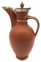 AN INTERESTING 19TH CENTURY WATCOMBE STYLE PITCHER/ JUG IN THE MANNER OF CHRISTOPHER DRESSER the