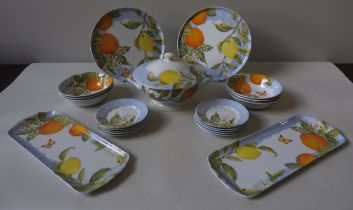 A GROUP OF LIMOGES LAURE JAPY 'ALHAMBRA' DINNER WARES, the lot comprised of: 2 circular serving