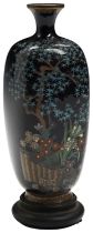 A FINE JAPANESE CLOISONNE VASE MEIJI PERIOD (1868-1912) in the manner of Hayashi Kodenji, the side