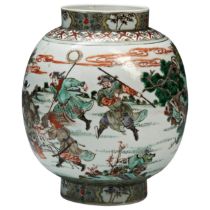 A RARE FAMILLE VERTE LANTERN KANGXI PERIOD (1662-1722)