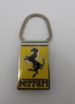 PERIOD FERRARI KEYRING  Rare period Ferrari item, new/old stock and still in waxed paper sleeve.