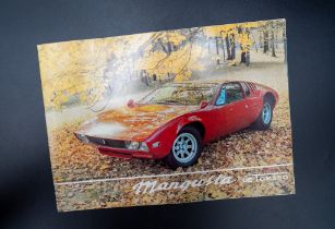 DE-TOMASO MANGUSTA BROCHURE 8 page colour brochure to promote the De Tomaso Mangusta, in Italian,