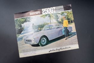 1963 FERRARI 250 GT BERLINETTA BROCHURE A 4-page folded 250GT Berlinetta Sales Brochure. In Italian,